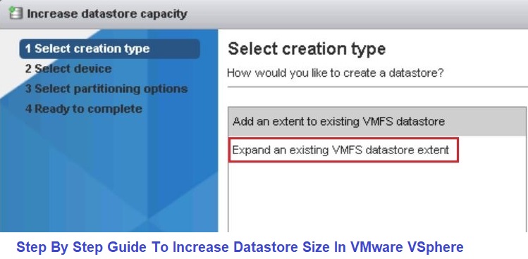 Increase Datastore Capacity