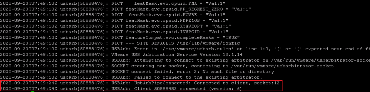 How To Verify USB Connection For An ESXi Host