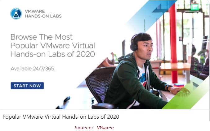 Most Popular VMware Virtual Hands-On Labs Of 2020