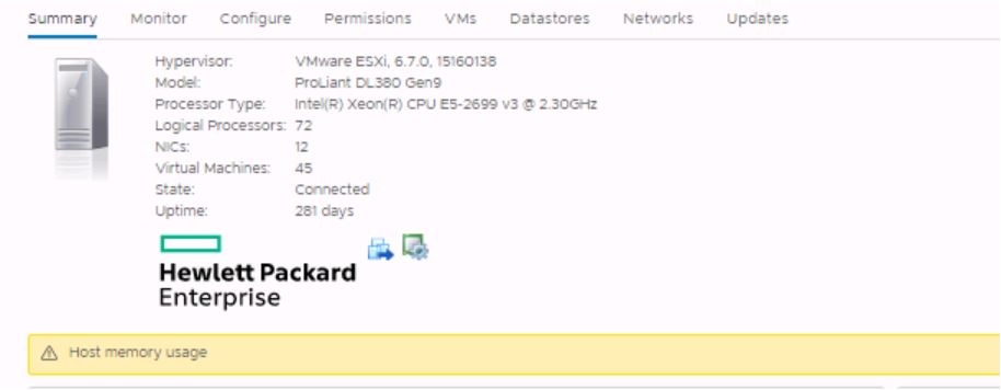 Host Memory Usage
